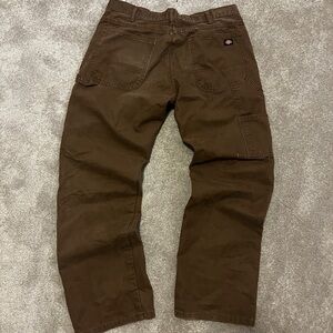Baggy dickies carpenter pants brown 34x30